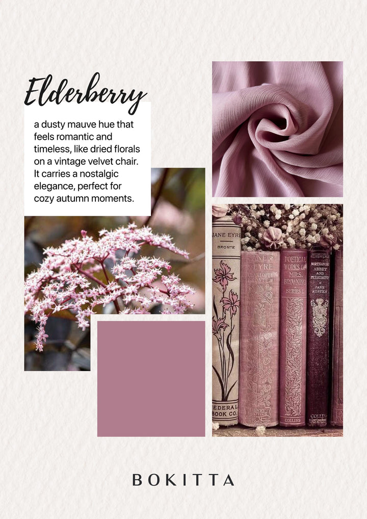 Elderberry - Plain Crinkled Chiffon