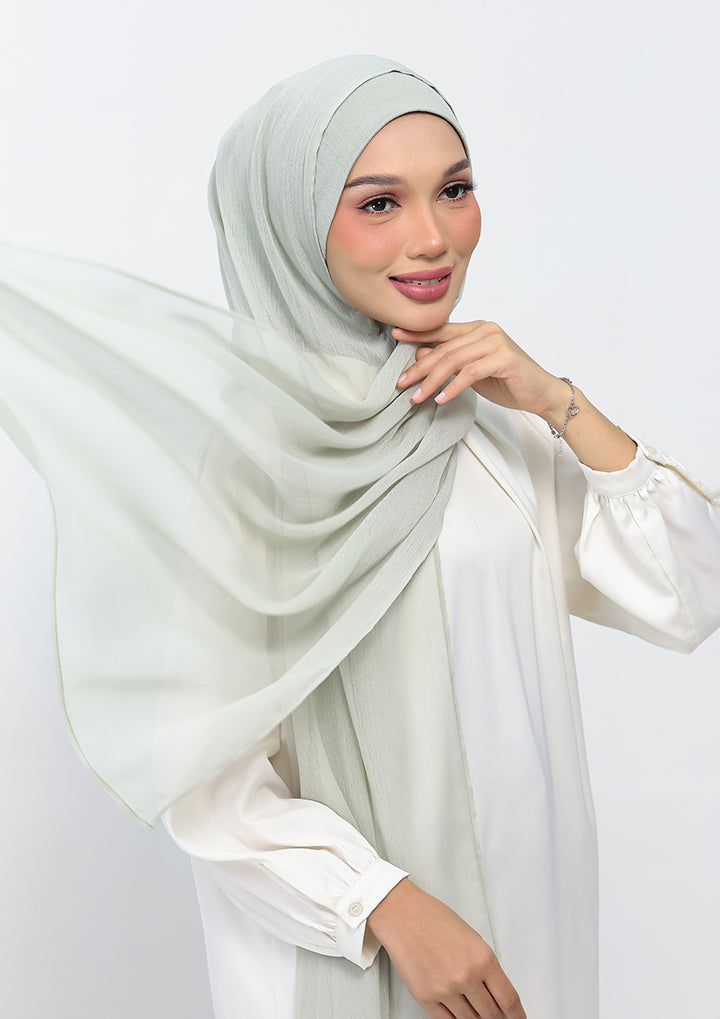 Pigeon - Plain Crinkled Chiffon