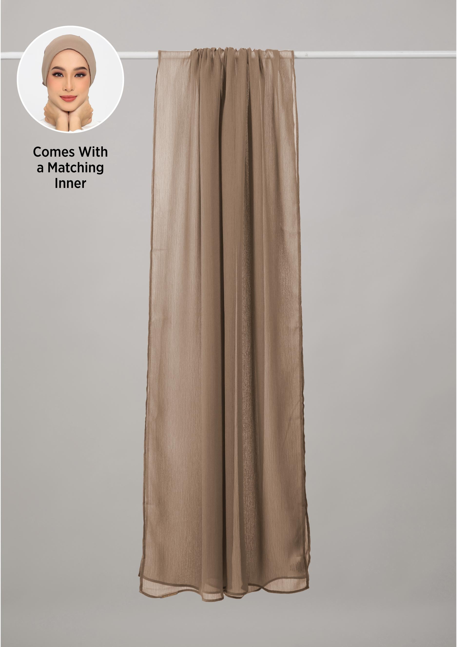 NOBU BEIGE-GOLD SHAWL