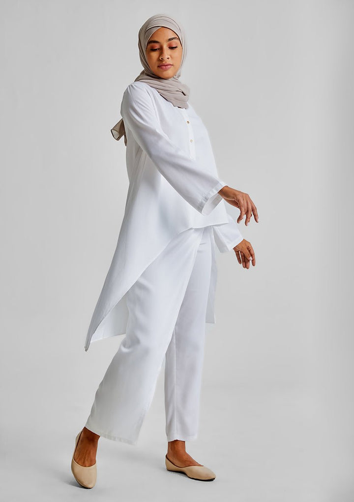 Assymetric Shirt-Tencelâ„¢ - BOKITTA