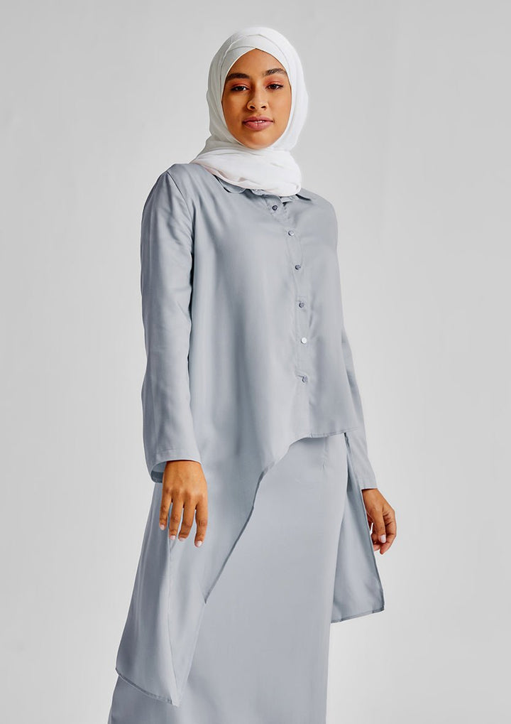 Assymetric Shirt-Tencelâ„¢ - BOKITTA