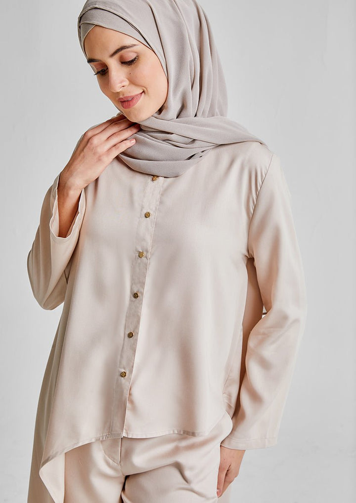 Assymetric Shirt-Tencelâ„¢ - BOKITTA