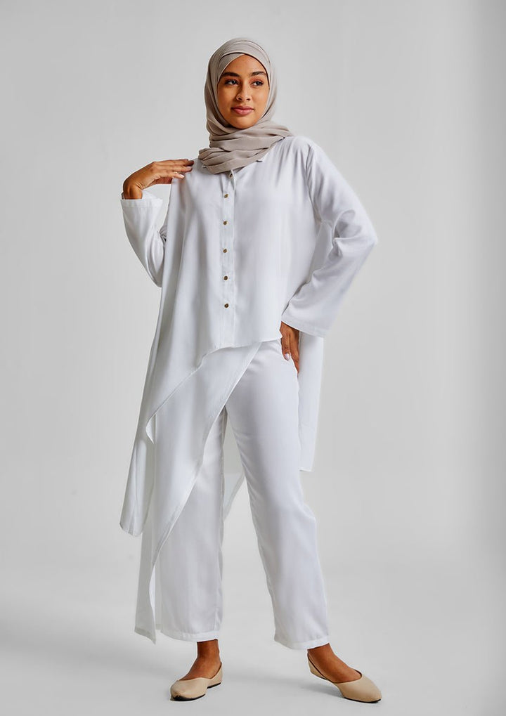 Assymetric Shirt-Tencelâ„¢ - BOKITTA