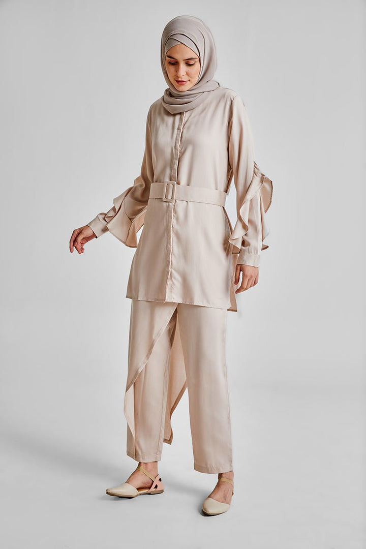 Ruffled Shirt-Tencelâ„¢ - BOKITTA