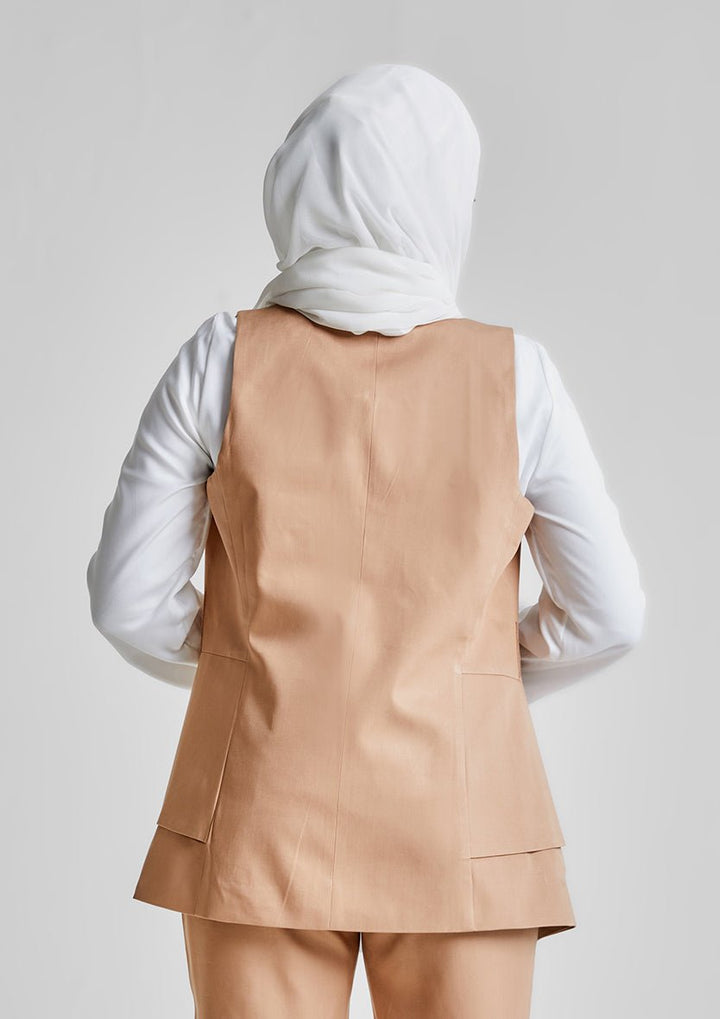 Side Folds Vest-Tencelâ„¢ - BOKITTA
