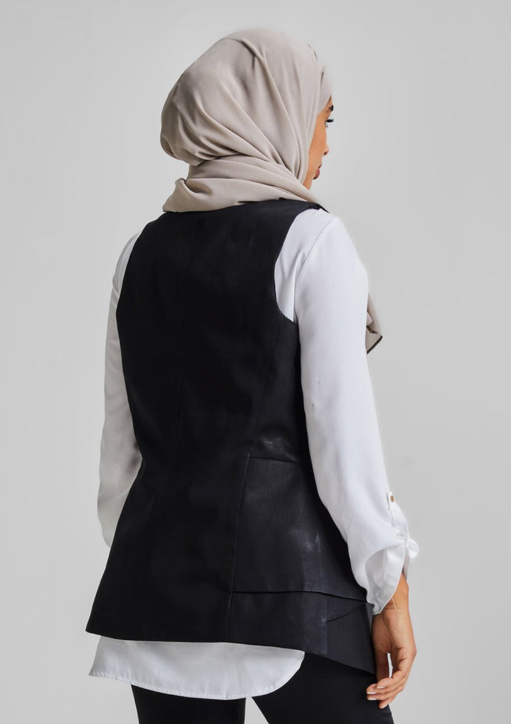 Side Folds Vest-Tencelâ„¢ - BOKITTA