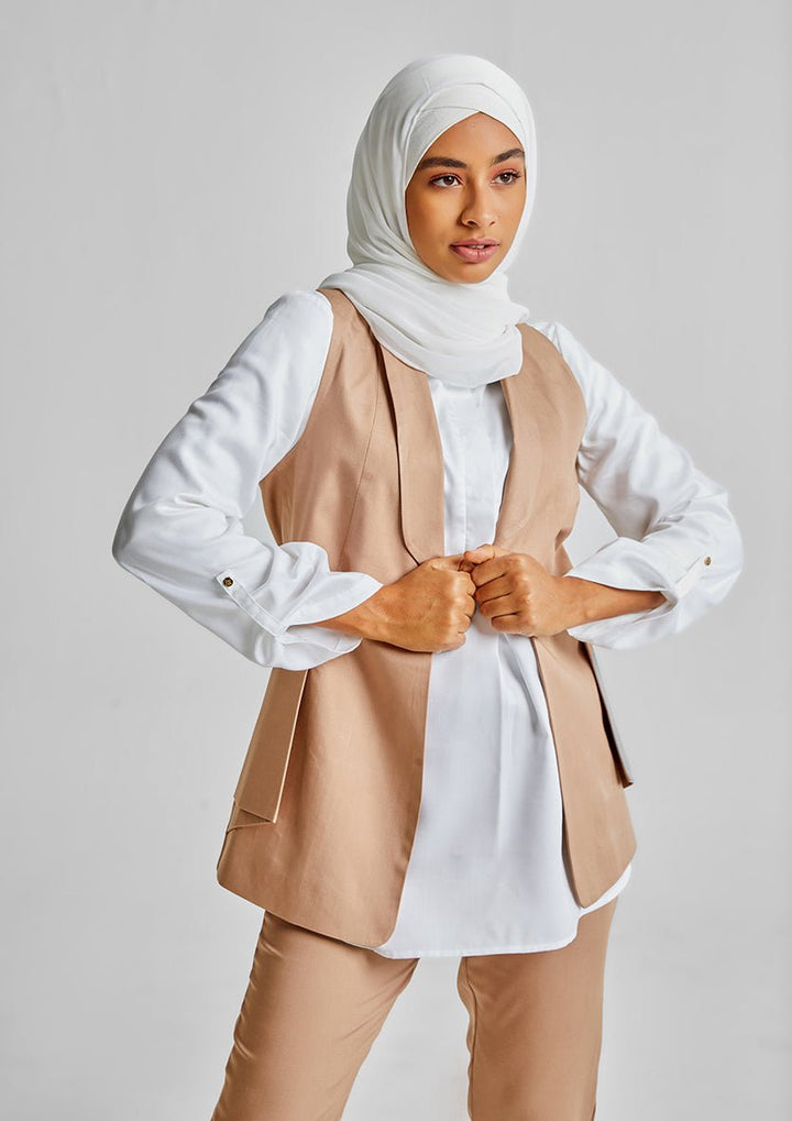 Side Folds Vest-Tencelâ„¢ - BOKITTA