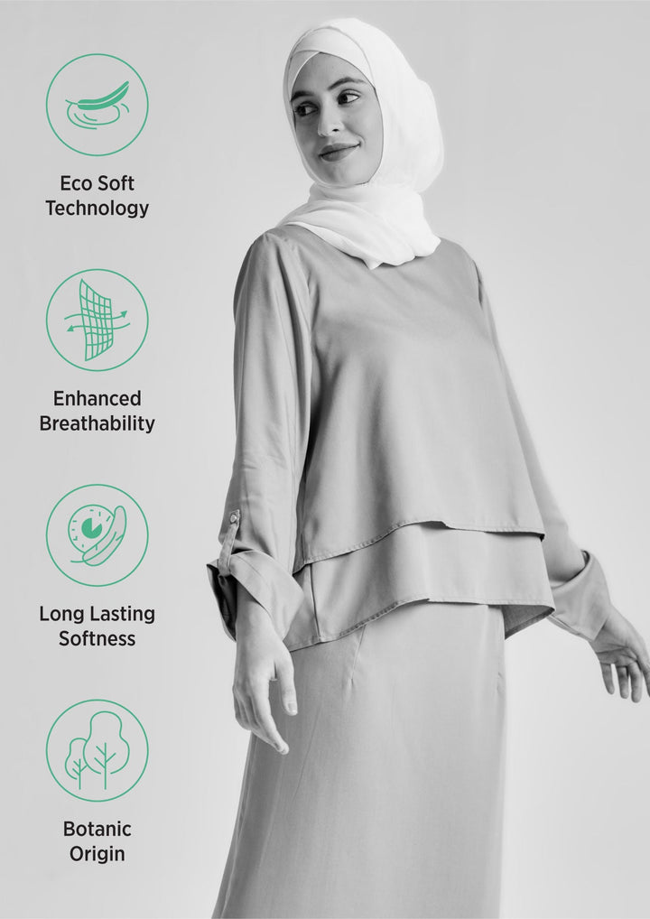 Layered Two-Length Top in Tencel™