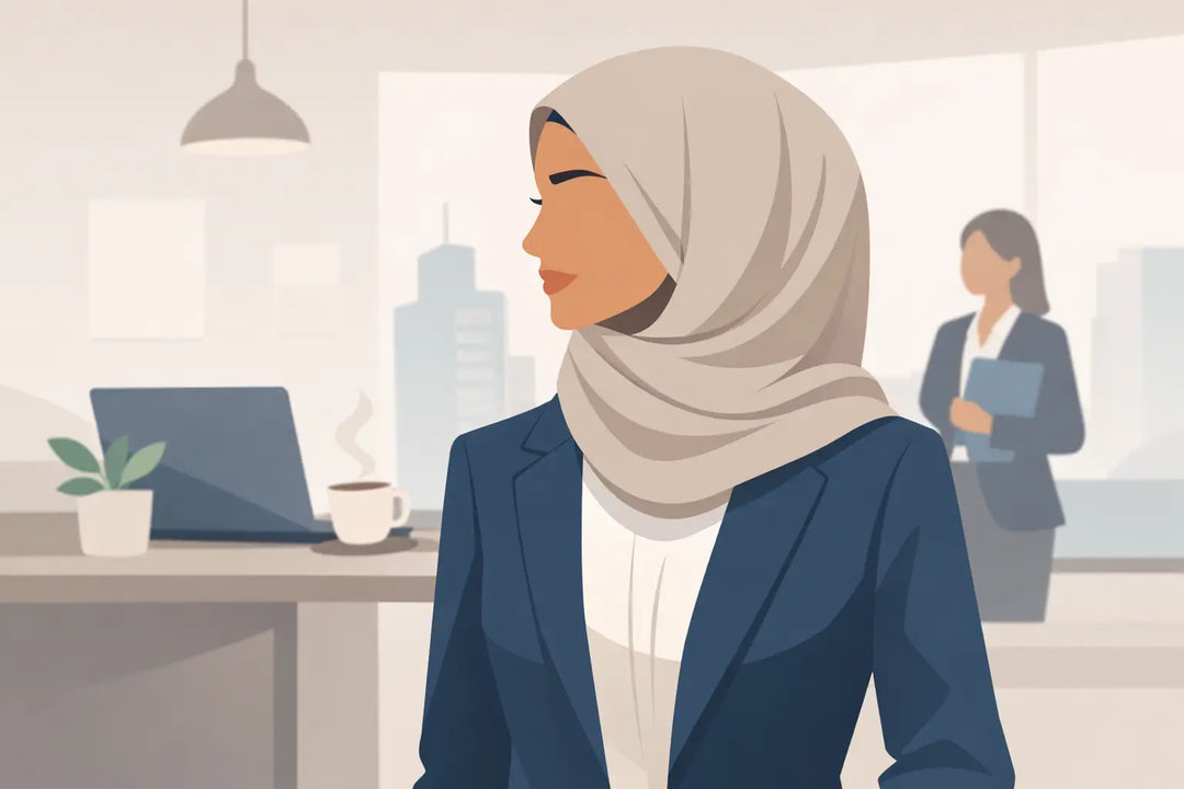 Pinless Hijab for Work That Looks Polished