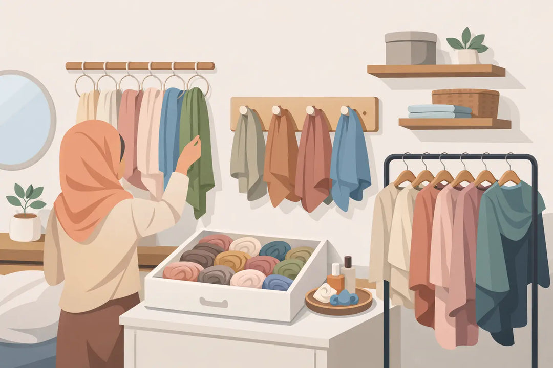 12 Hijab Storage Ideas for Easier Mornings