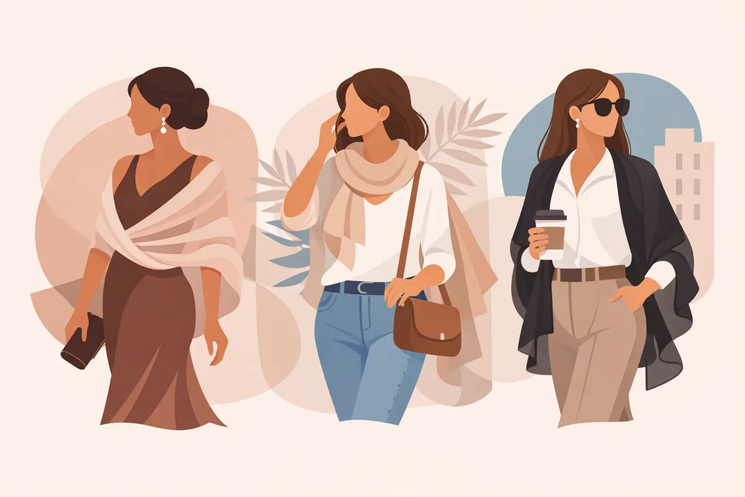 How to Wear Chiffon Shawls for Every Outfit