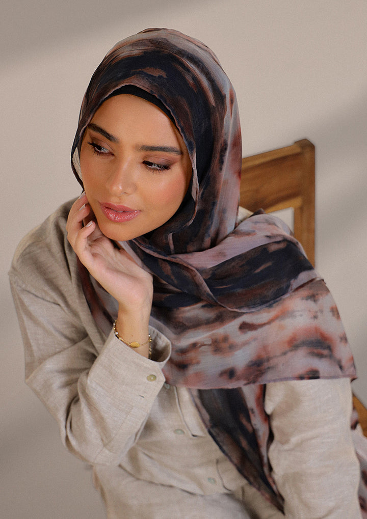 Timber Flame - Instant Hijab With Inner