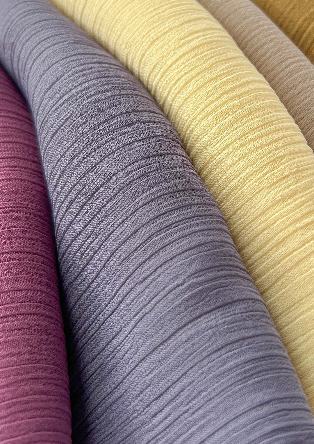 Vanilla - Plain Crinkled Chiffon