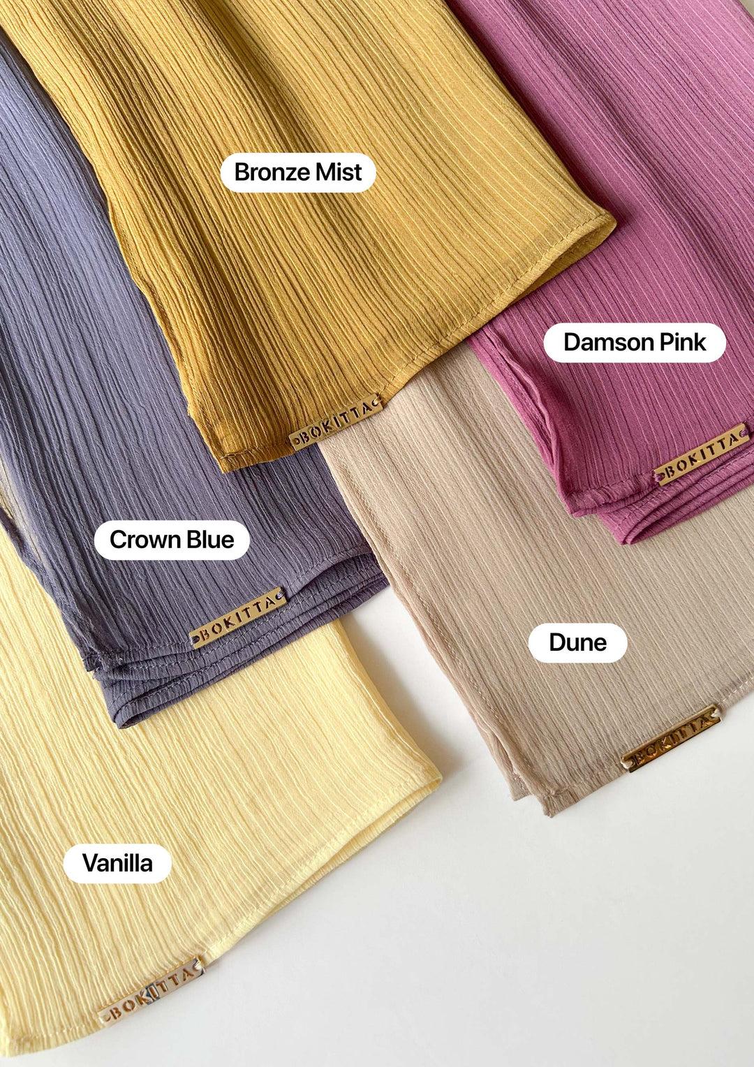 Vanilla - Plain Crinkled Chiffon