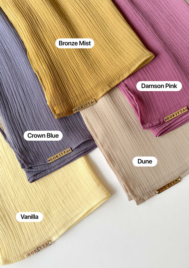 Vanilla - Plain Crinkled Chiffon