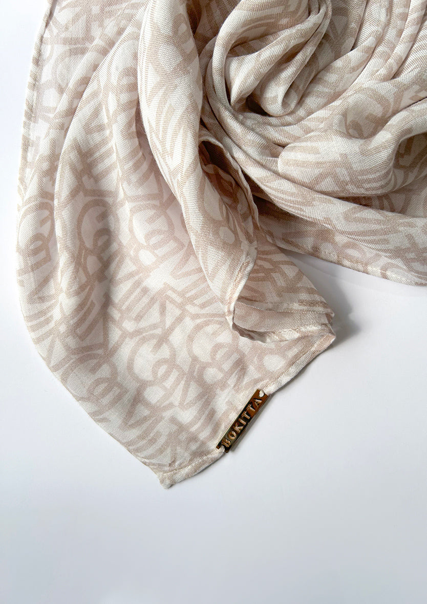 Bokitta Oblique Stone - Modal Woven Shawl