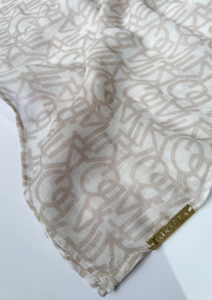 Bokitta Oblique Stone - Modal Woven Shawl