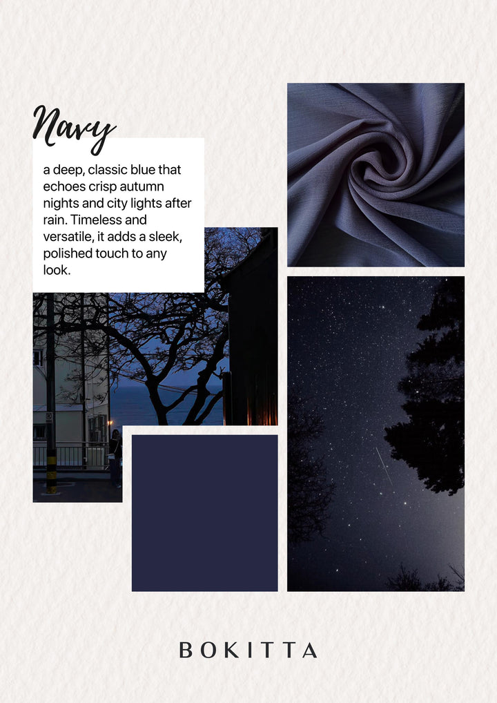 Navy  - Instant Hijab with Inner