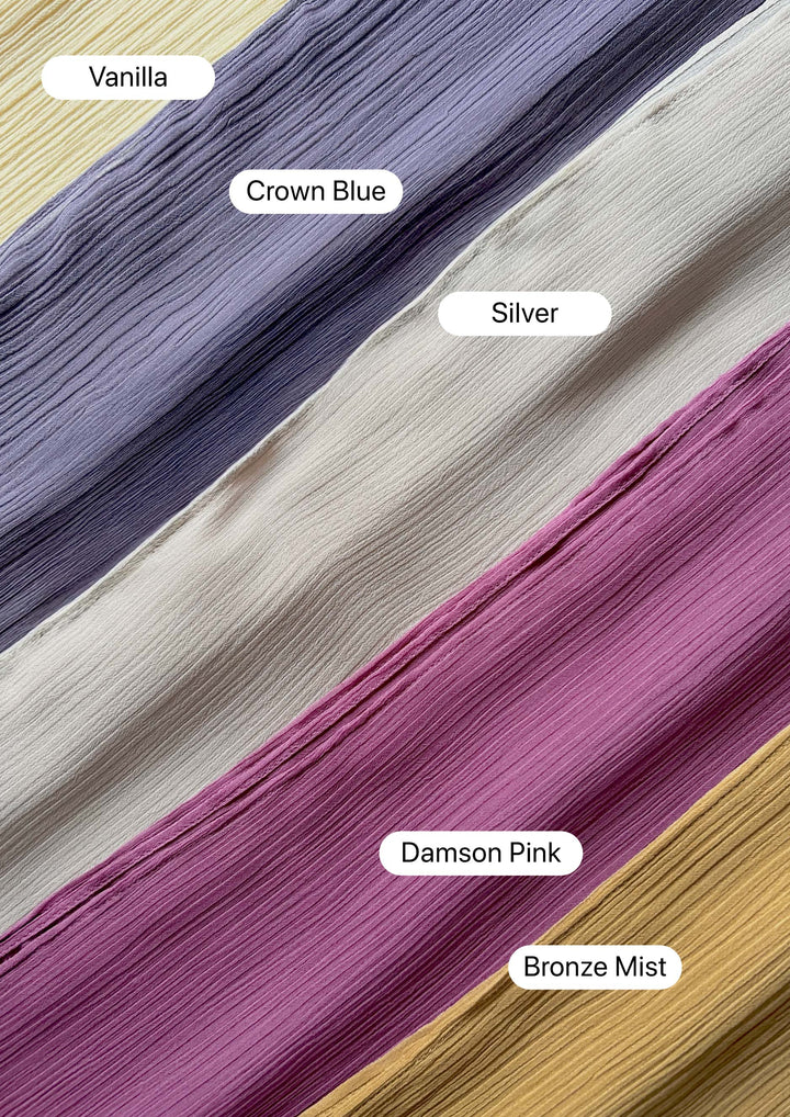 Vanilla - Plain Crinkled Chiffon