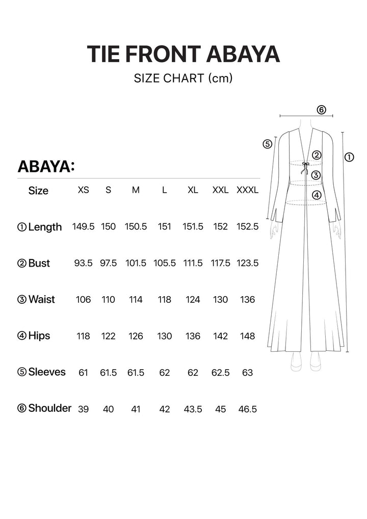 Tie Front Abaya &amp; Shawl Set - Lavender Dreams