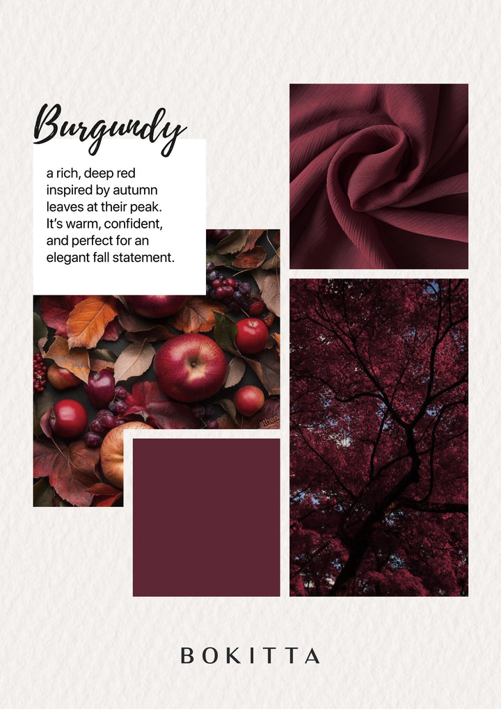 Burgundy  - Instant Hijab with Inner
