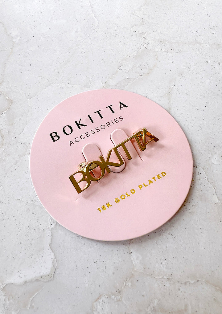 Bokitta Typography Brooch