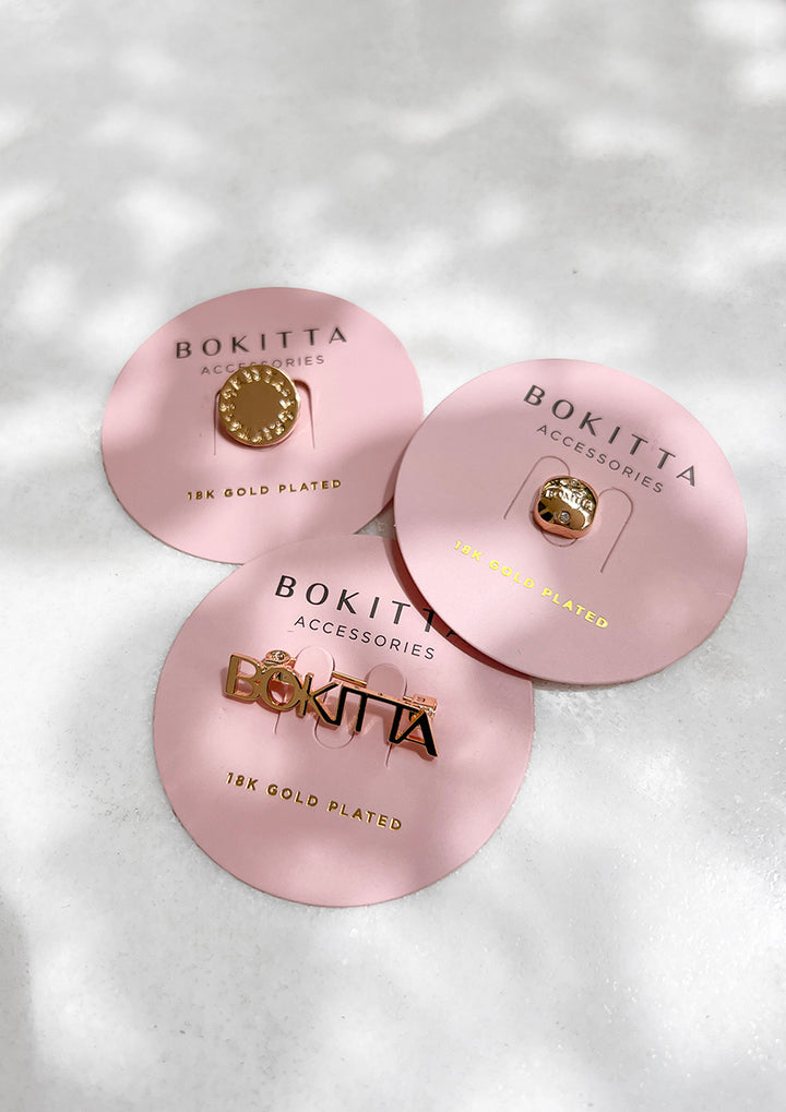 Bokitta Typography Brooch