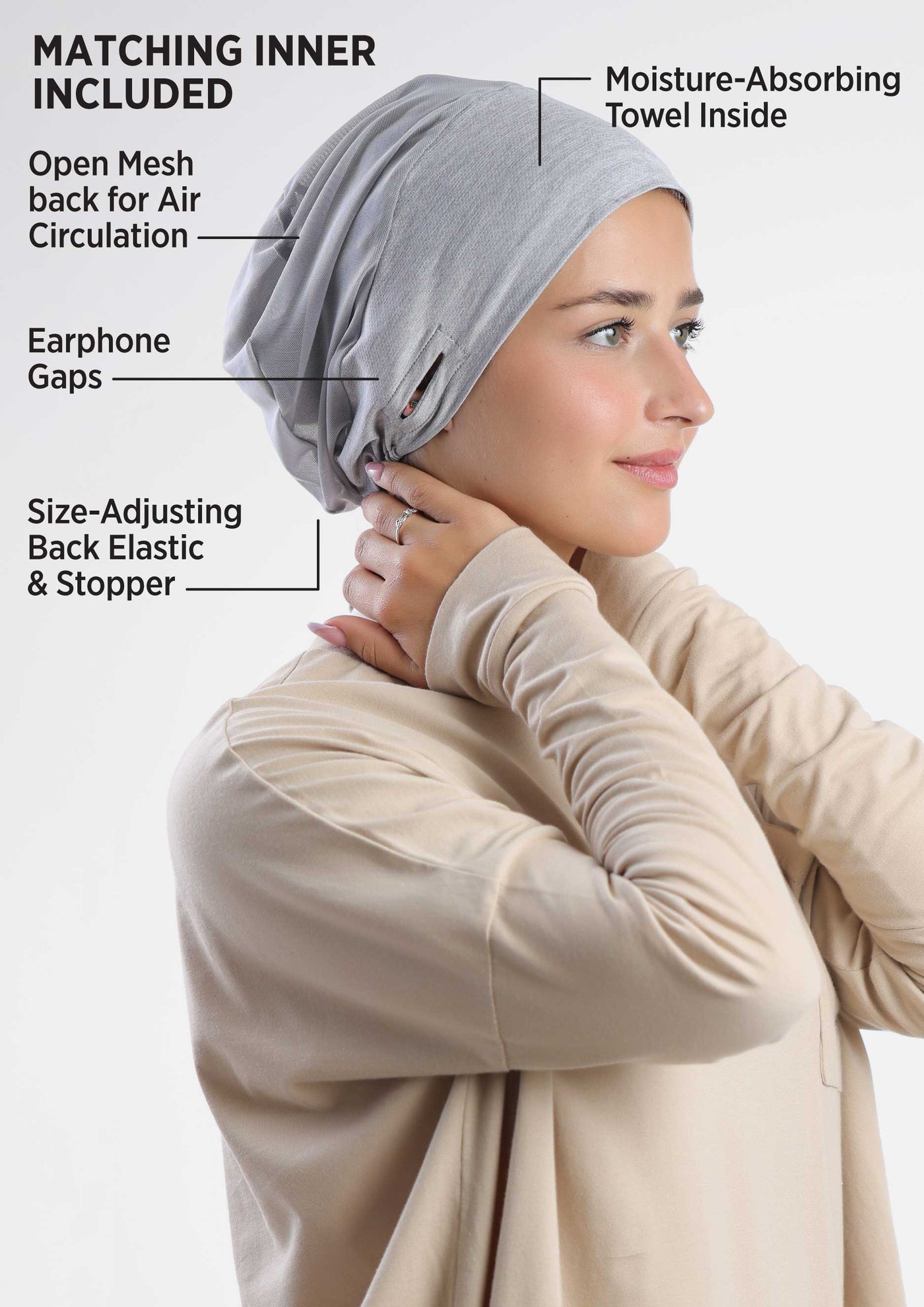 Cardio Sports Hijab Heather