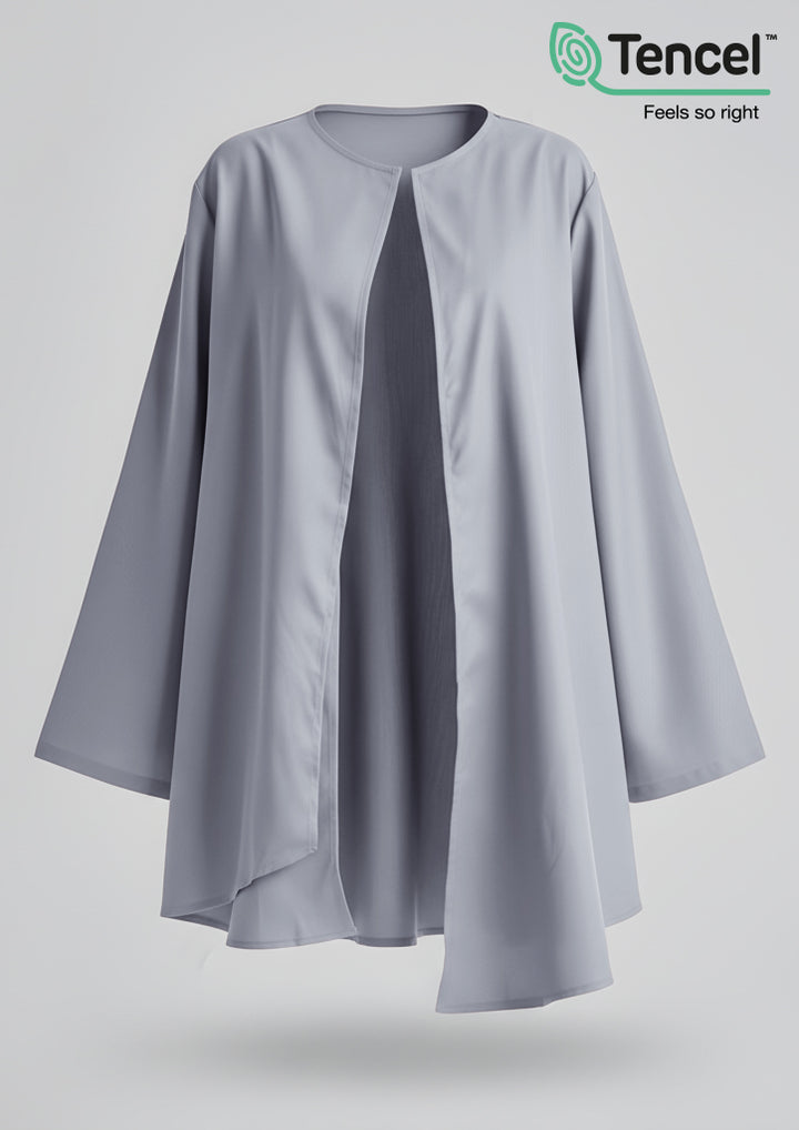 Asymmetric Draped Cardigan in Tencel™