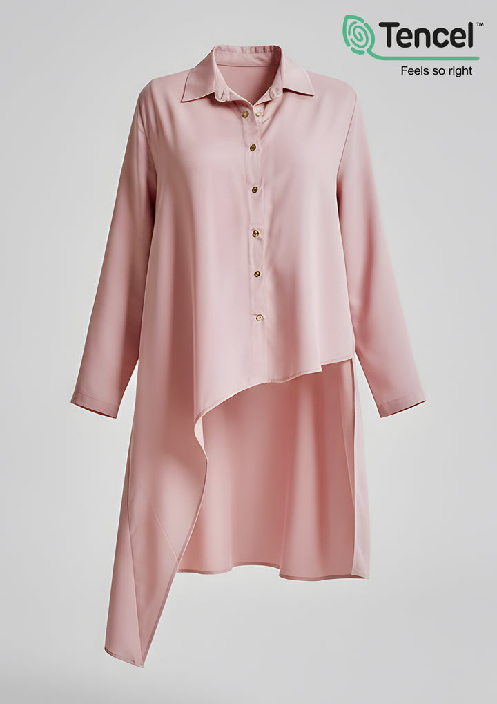 Assymetric Shirt-TencelÃ¢â€žÂ¢ - BOKITTA