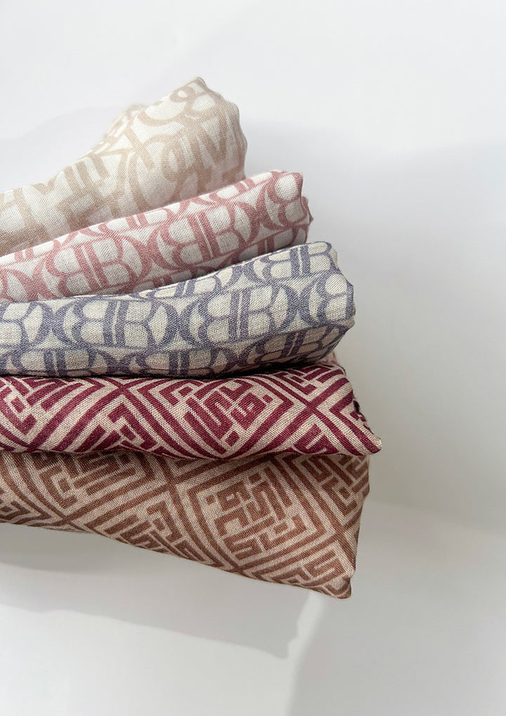 Bokitta Oblique Stone - Instant Modal Woven