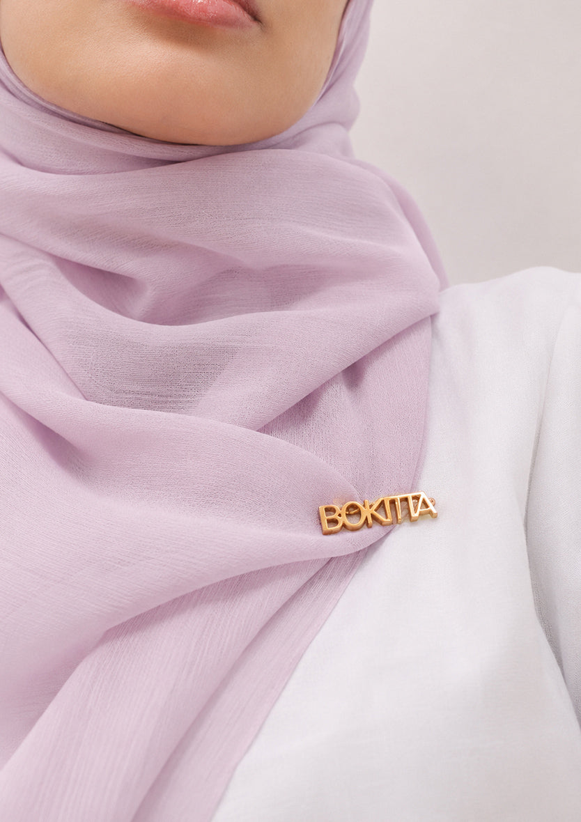 Bokitta Typography Brooch