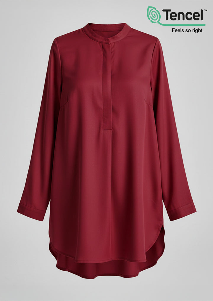 Button Up Tunic-TencelÃ¢â€žÂ¢ - BOKITTA