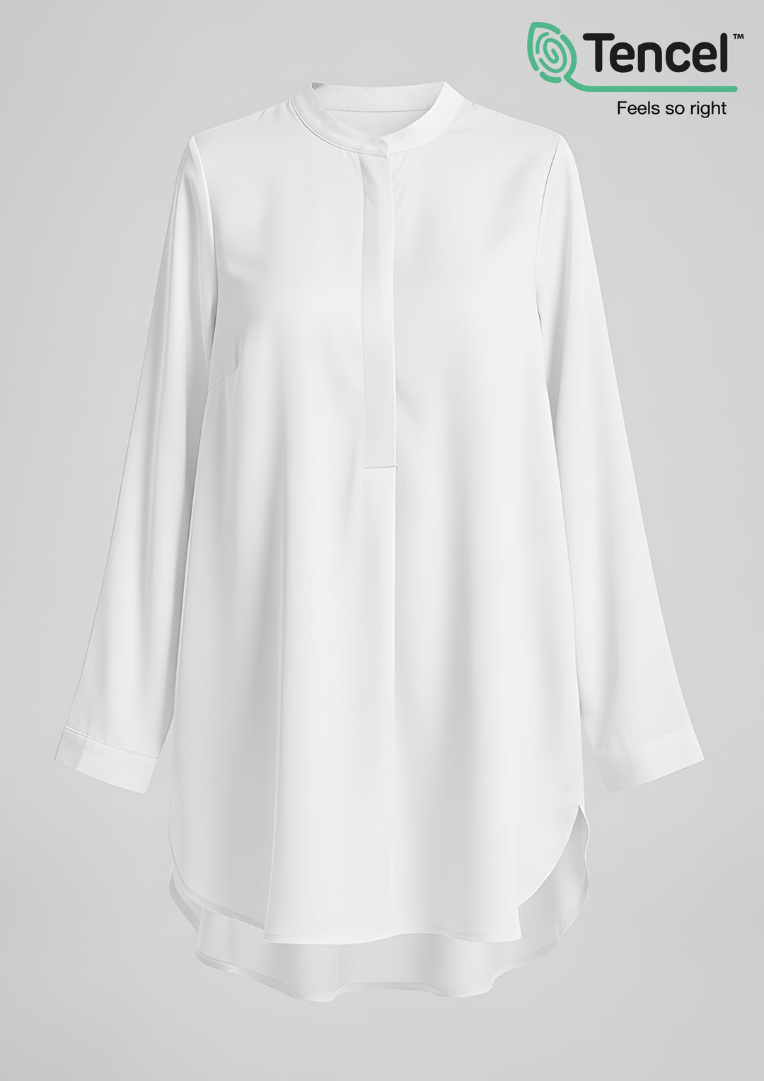 Button Up Tunic-TencelÃ¢â€žÂ¢ - BOKITTA