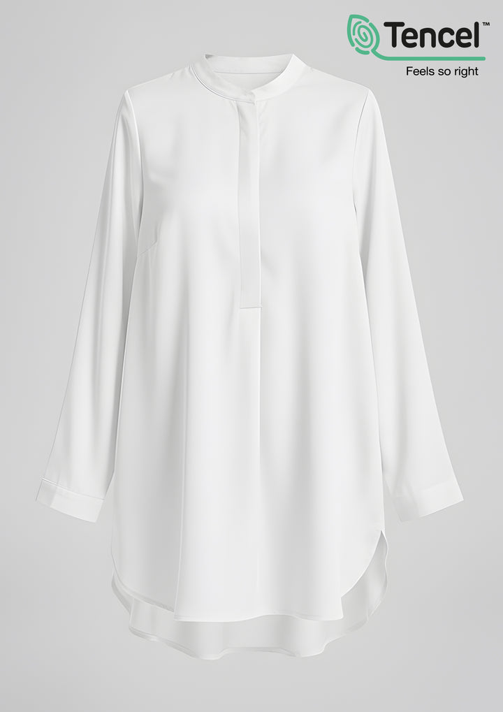 Button Up Tunic-TencelÃ¢â€žÂ¢ - BOKITTA