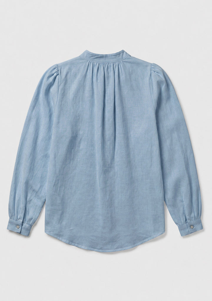 Capri Wrap Blouse - Baby Blue