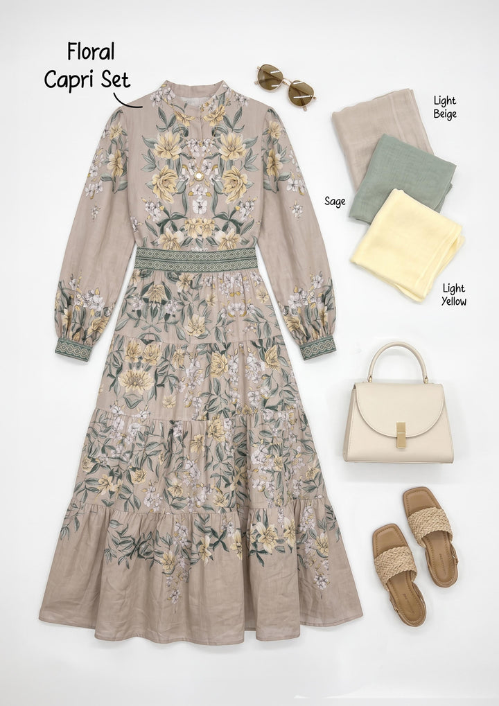 Capri Floral Linen Combo
