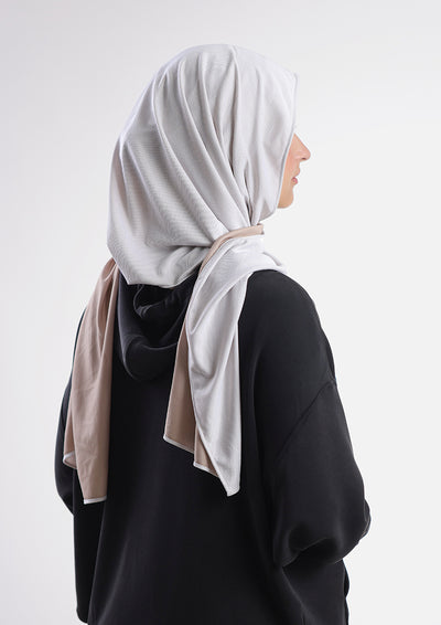 Sports Capshawl Hijab Dual Color - Non reversible
