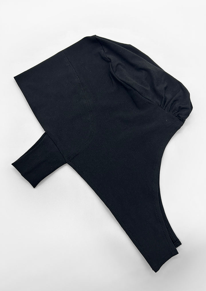 Black - Chin Inner - Plain Jersey Cotton