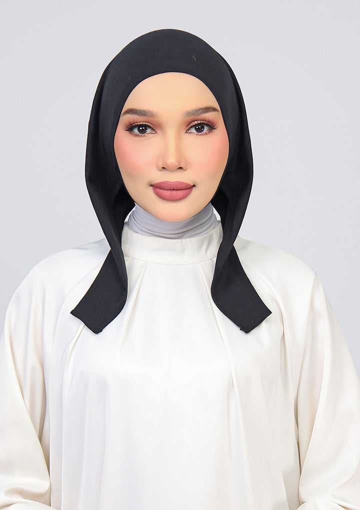 Black - Chin Inner - Plain Jersey Cotton