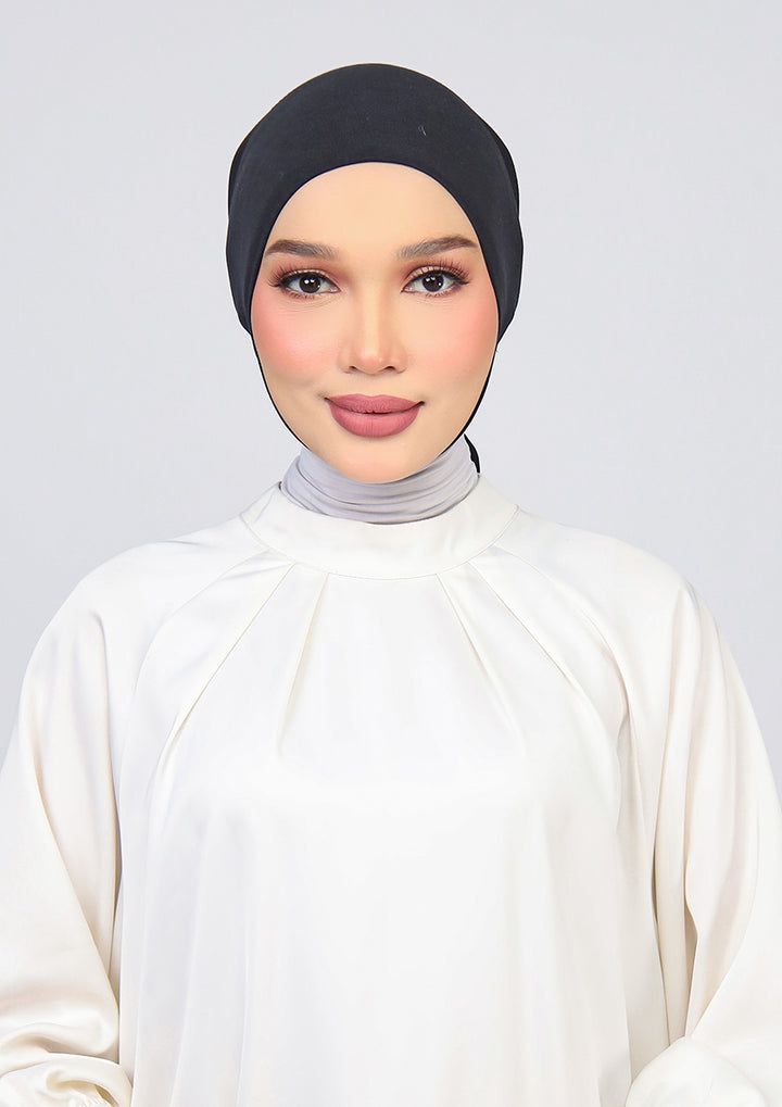 Black - Chin Inner - Plain Jersey Cotton