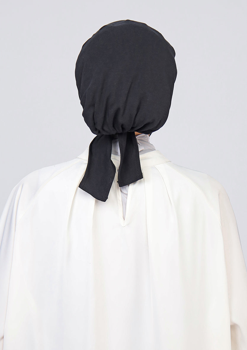 Black - Chin Inner - Plain Jersey Cotton