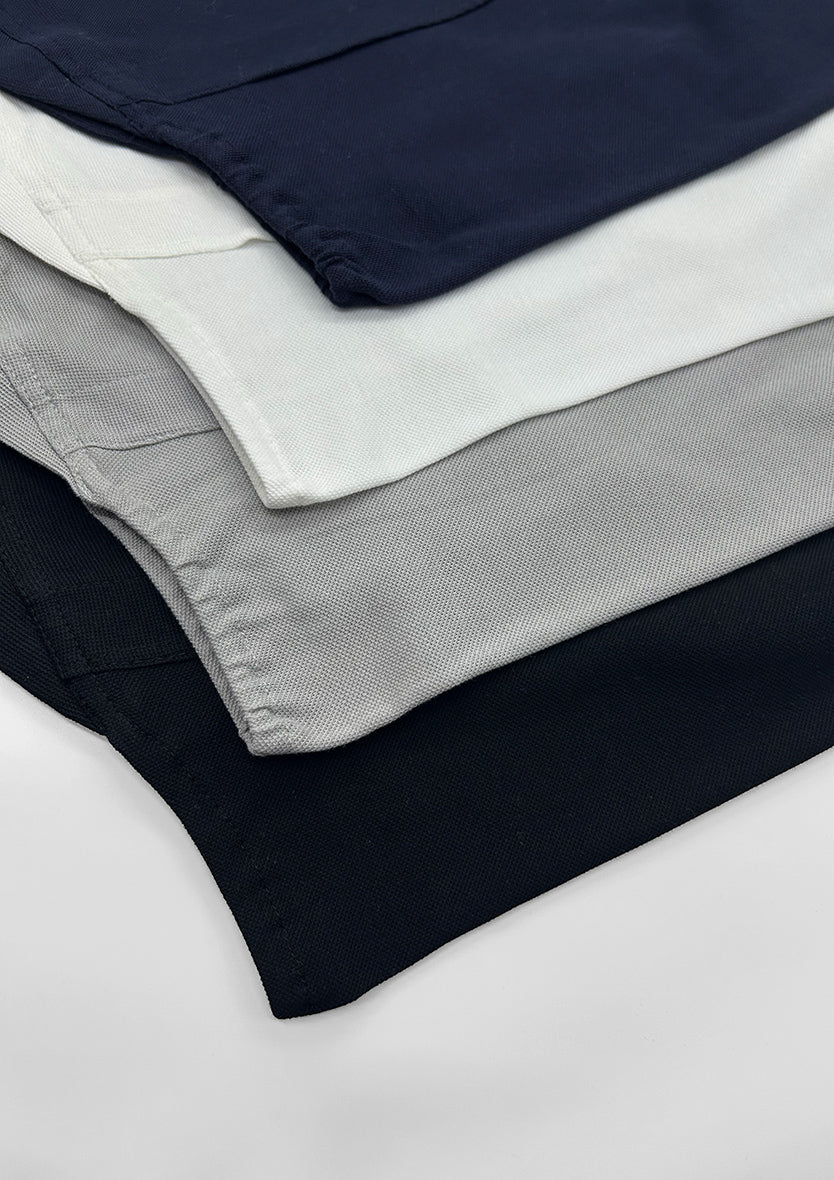 Navy -100% Cotton 2- Piece Hijab