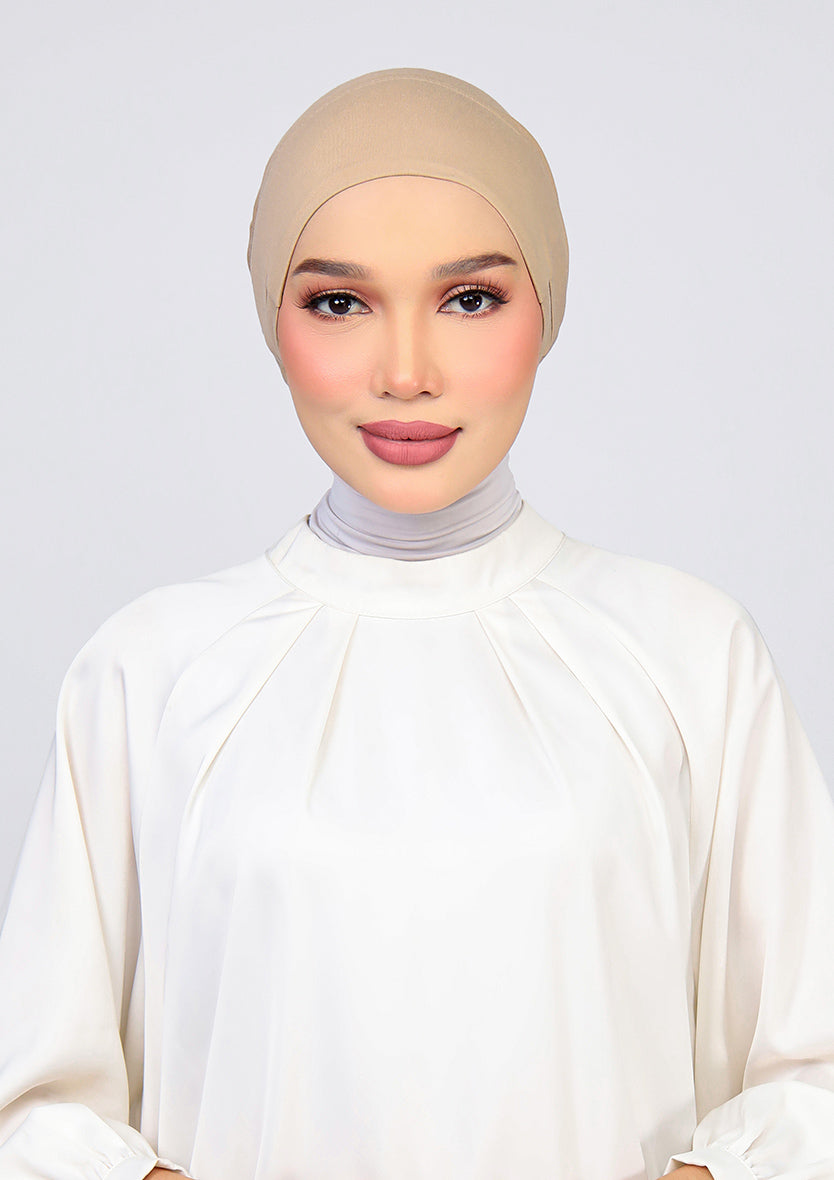 Light Beige - Earslit Inner - Plain Jersey Cotton