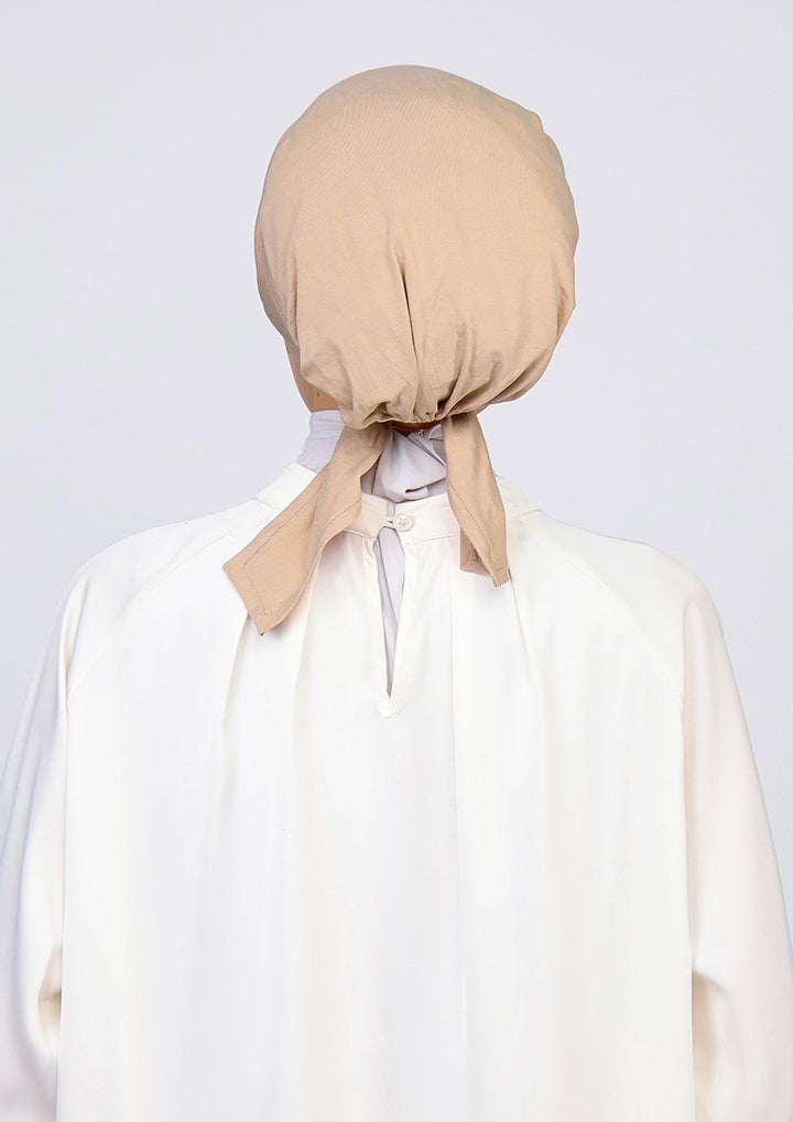 Light Beige - Earslit Inner - Plain Jersey Cotton