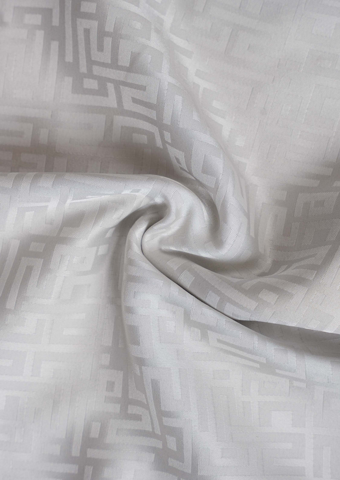 Monogram Gray - Women Prayer Set - Plain Jacquard Satin