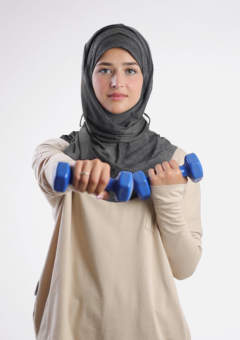 Gym Sports Hijab Heather