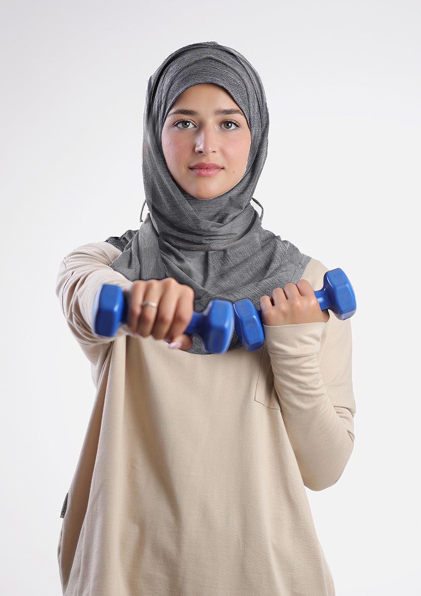 Gym Sports Hijab Heather