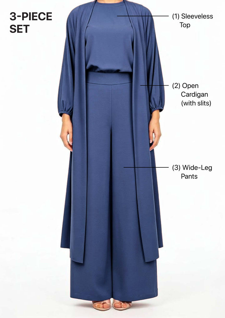 Denim - Haya 3 Piece Co-ord Set