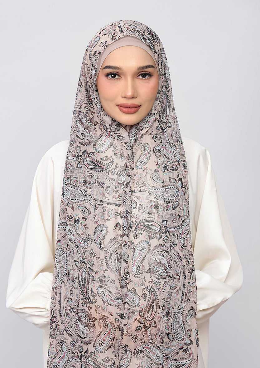 Ink Paisley - Instant Hijab With Inner – Hijab | Bokitta